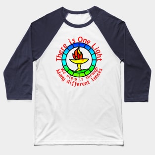 Unitarian-Universalism in a nutshell (Red Text) Baseball T-Shirt